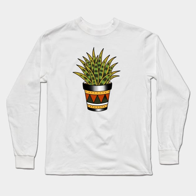 Snake plant Long Sleeve T-Shirt by NicoleHarvey